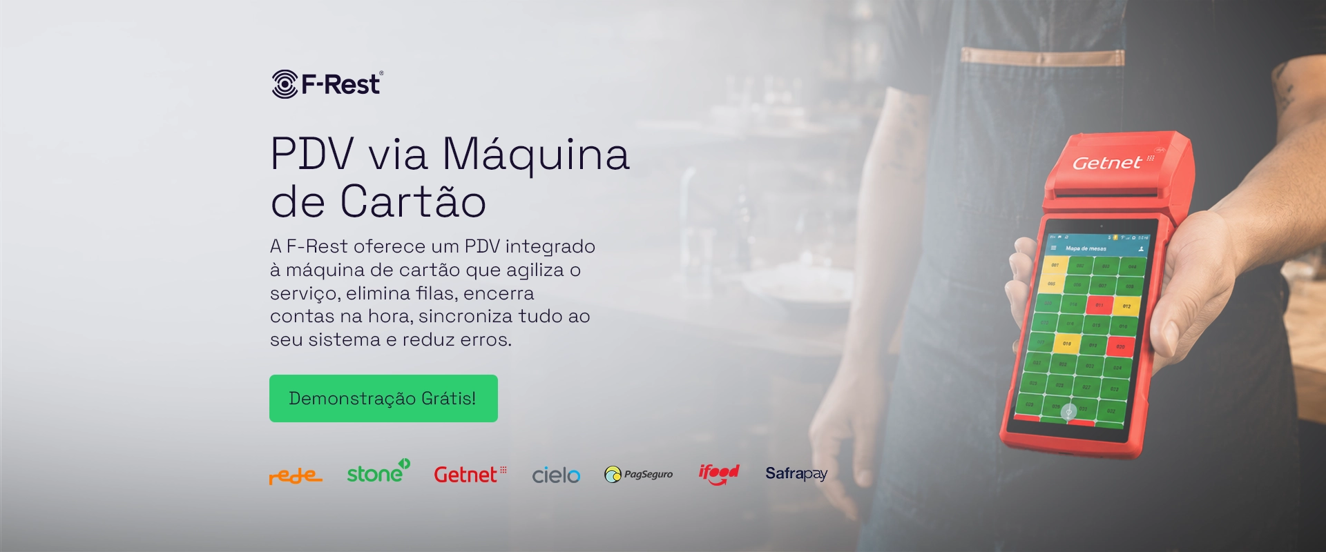 Banner F-Rest – Solicite demonstração gratuita